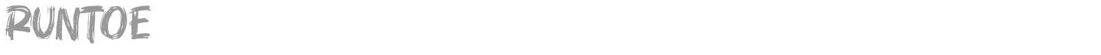Runtoe font preview