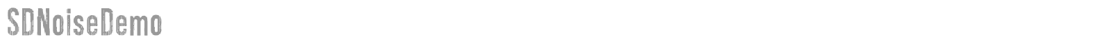 SD Noise font preview