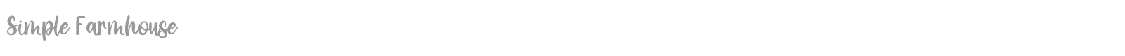 Simple Farmhouse font preview