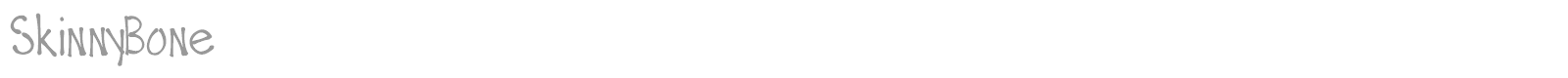 Skinny Bone font preview