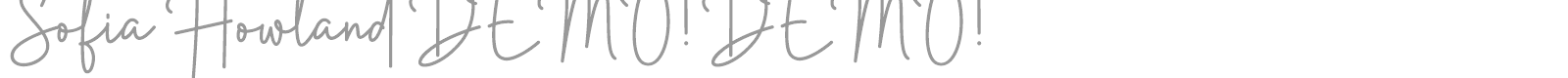 Sofia Howland font preview