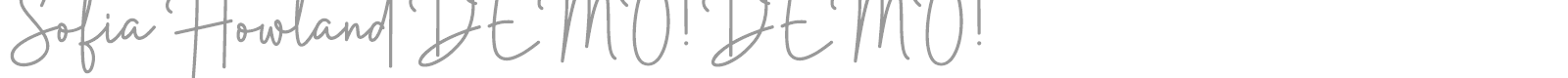 Sofia Howland font preview