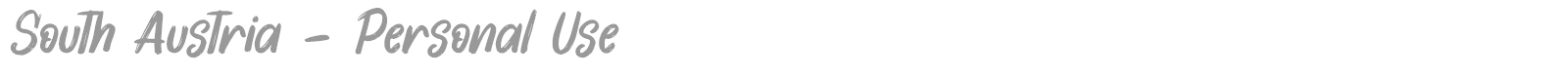 South Austria font preview