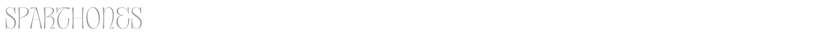 Sparthones font preview
