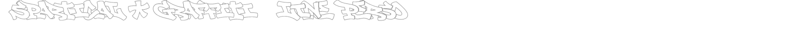 Spartical Graffiti font preview