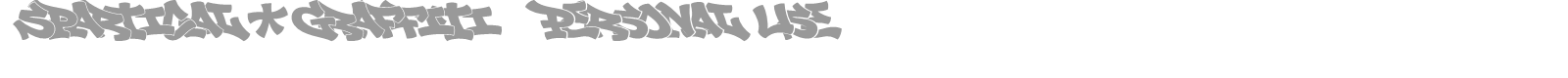 Spartical Graffiti font preview
