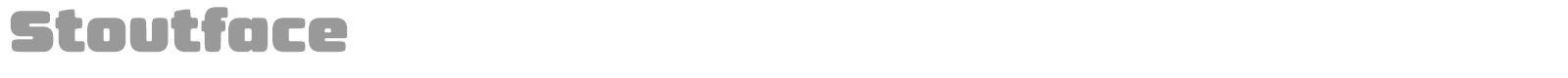 Stoutface font preview
