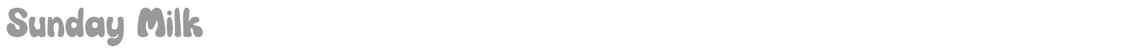 Sunday Milk font preview