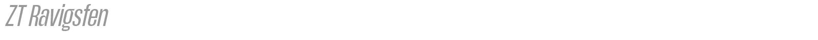 ZT Ravigsfen font preview