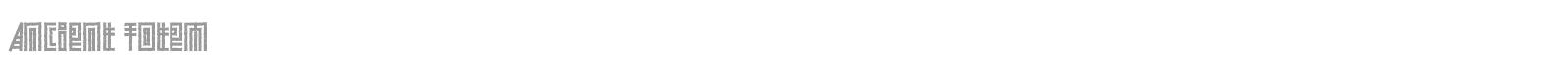 Ancient Totem font preview