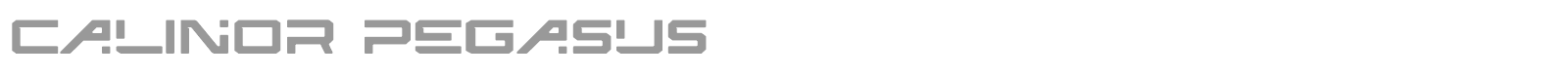 Calinor Pegasus font preview