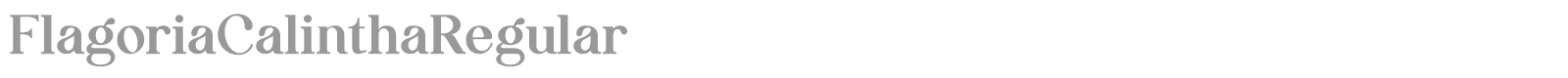 Flagoria Calintha font preview