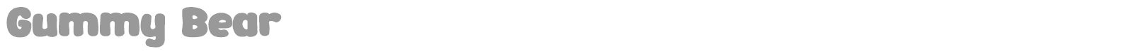 Gummy Bear font preview
