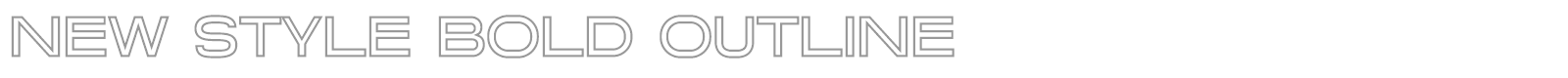 New Style font preview