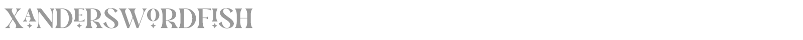 Xander Swordfish font preview
