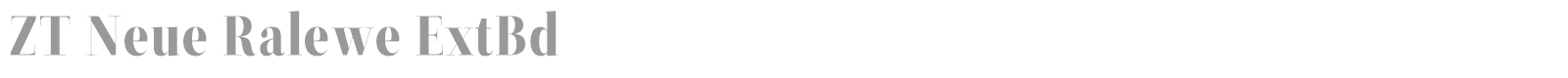 ZT Neue Ralewe font preview