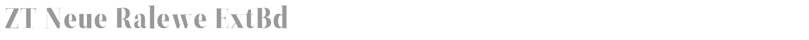 ZT Neue Ralewe font preview
