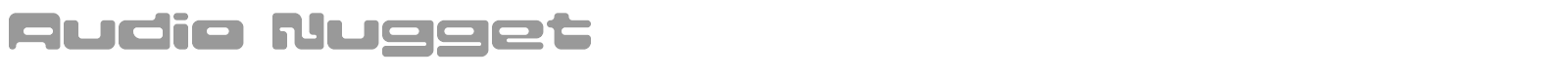 Audio Nugget font preview