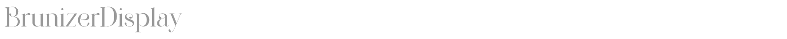 Brunizer Display font preview