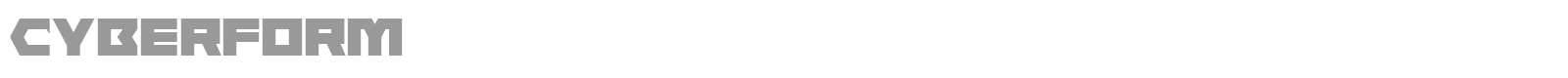 Cyberform font preview