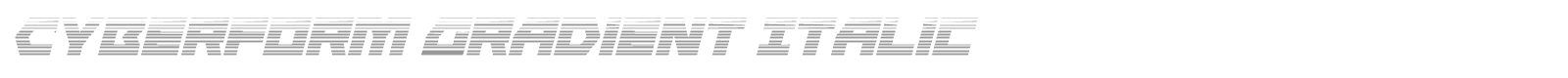 Cyberform font preview
