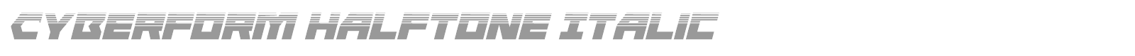 Cyberform font preview