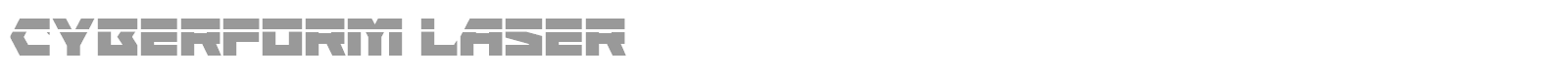 Cyberform font preview