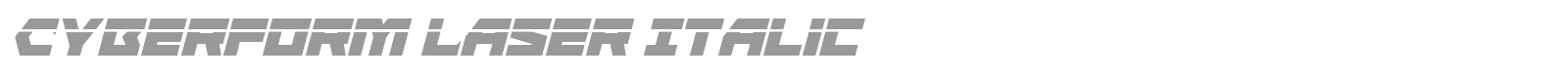 Cyberform font preview