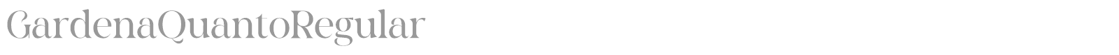 Gardena Quanto font preview