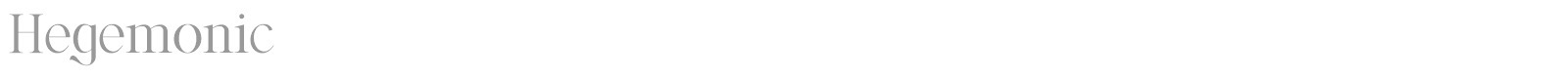 Hegemonic font preview