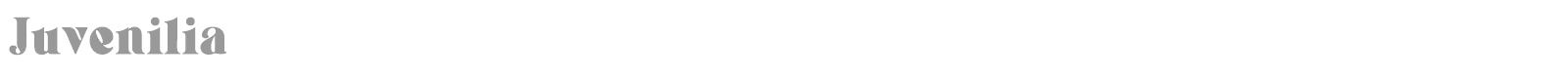 Juvenilia font preview