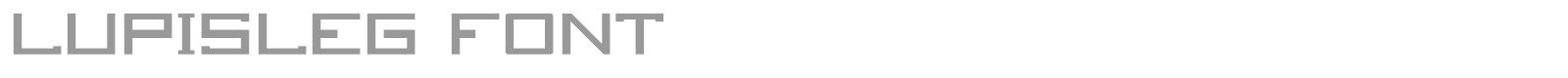 Lupisleg font preview