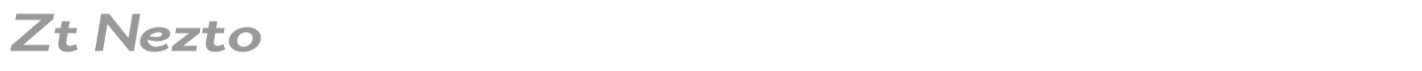 Zt Nezto font preview