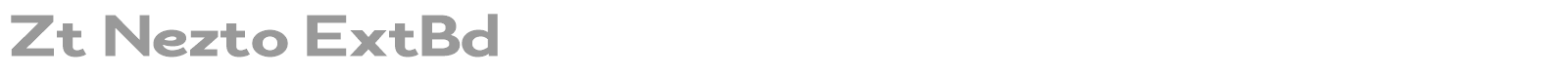 Zt Nezto font preview