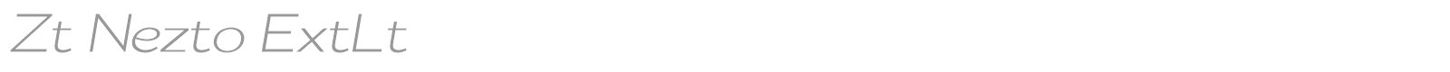 Zt Nezto font preview
