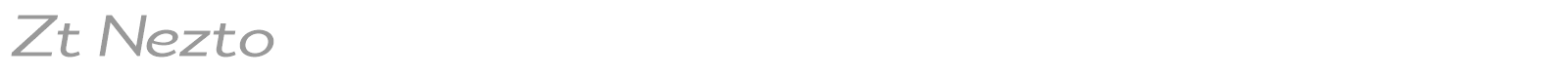 Zt Nezto font preview