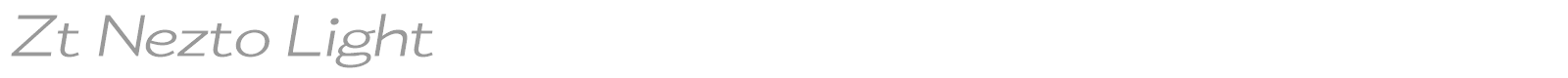 Zt Nezto font preview