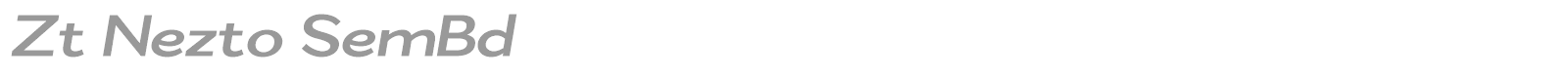 Zt Nezto font preview