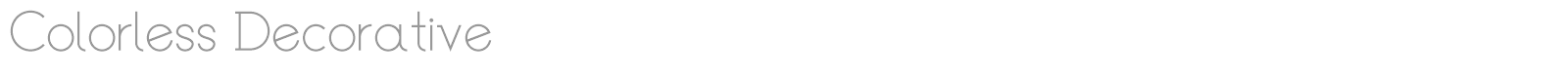 Colorless font preview