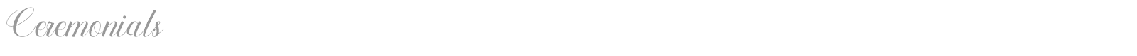 Ceremonials font preview