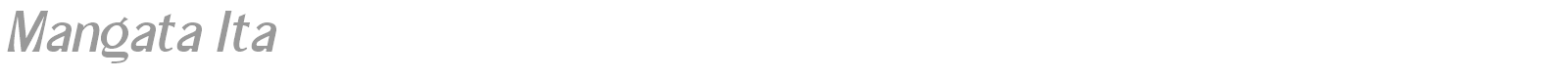 Mangata font preview