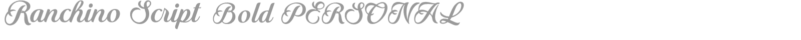 Ranchino Script font preview