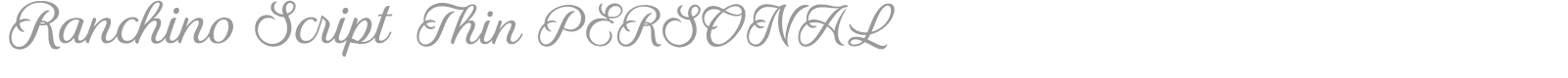 Ranchino Script font preview