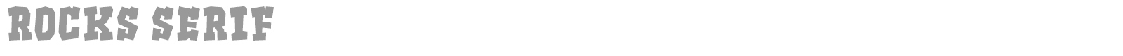 Rocks Serif font preview