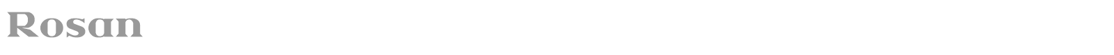 Rosan font preview