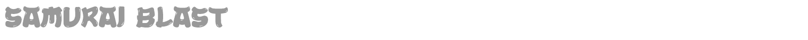 Samurai Blast font preview