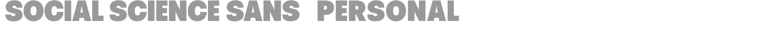Social Science Sans font preview