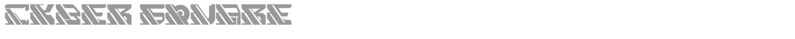 Cyber Square font preview