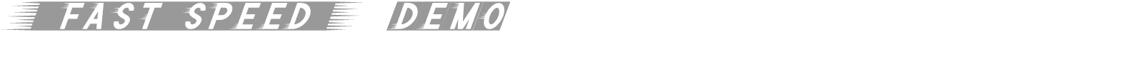Fast Speed font preview