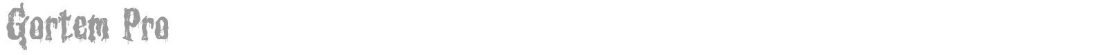 Gortem font preview